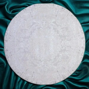 91577746 Ковер Elisa Elegance 4959Z Grey-Grey круг Ø150 см Полиэстер цвет Серый STLM-1066298