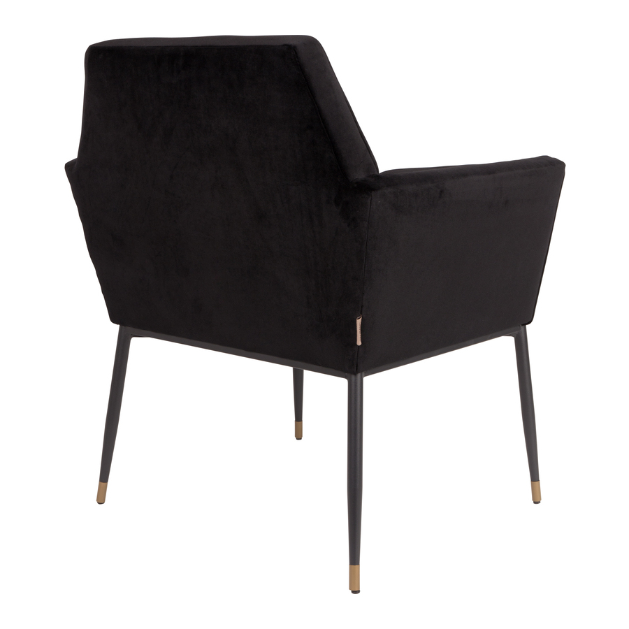 Кресло Kate черное высокое под бархат Dutchbone 1200153 - Вид №4