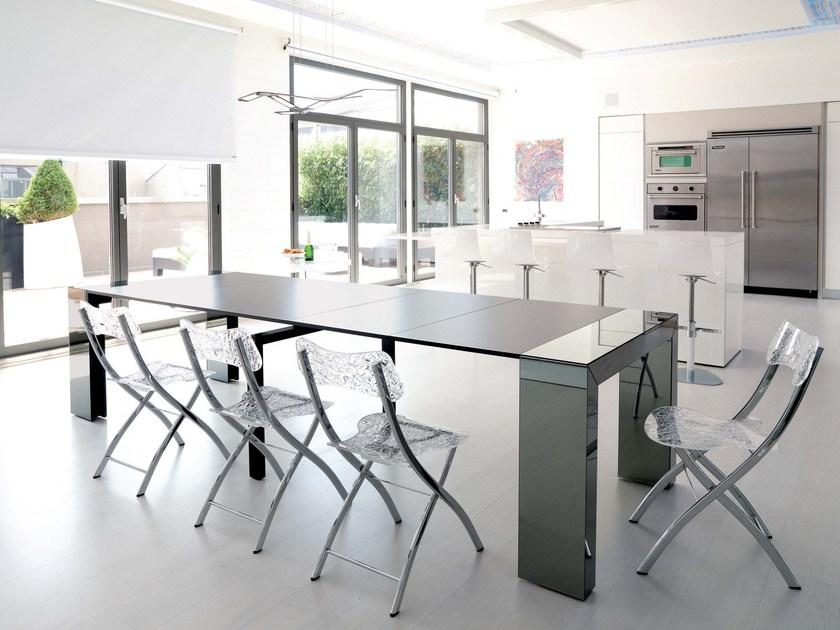 Ozzio Italia Выдвижная прямоугольная хрустальная консоль sun-id-1417353 - Вид №1