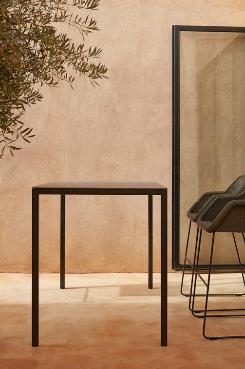 Барный стул белый шнур 2мм с оттенком белого Manutti Mood MNST633 - Вид №2