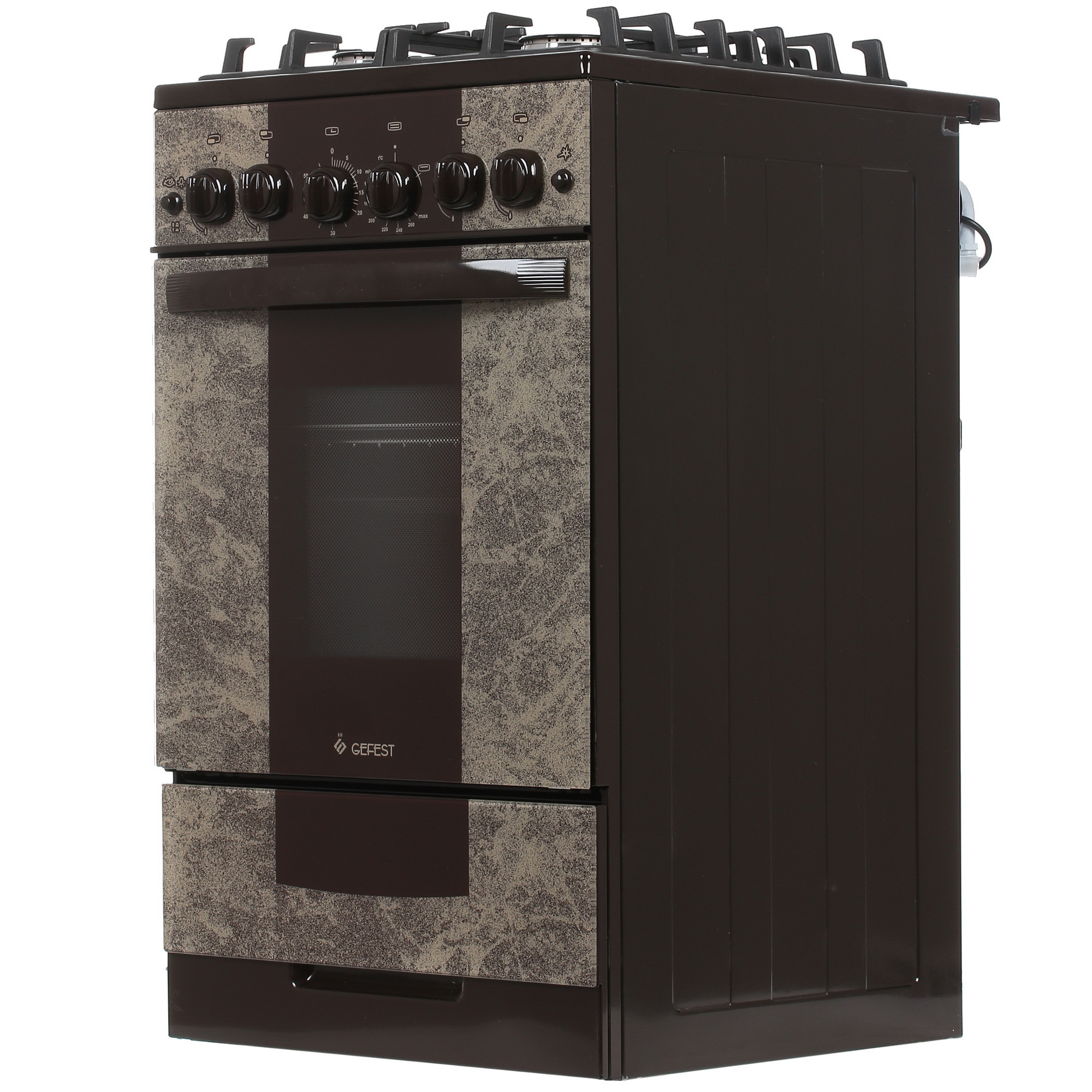 1115593 Газовая плита Gefest ПГ 5500-02 0114 коричневый STDN-0136737 - Вид №2
