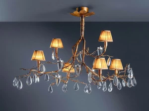 Serip Галогенный подвесной светильник из бронзы с кристаллами Fascinium Ct3226/6