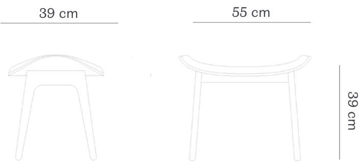 NORR11 Подставка для ног из дуба и кожи Elephant sun-id-1458188 - Вид №2