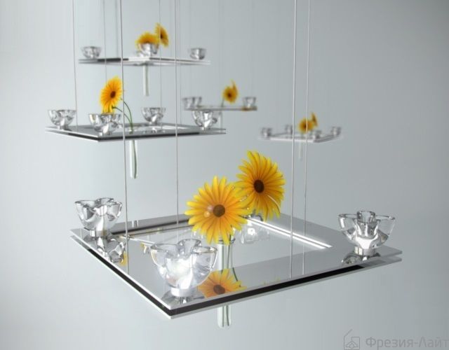 Подвесная люстра Axo Light SPPRIMU4CSCR12V квадратная PRIMULA 31668