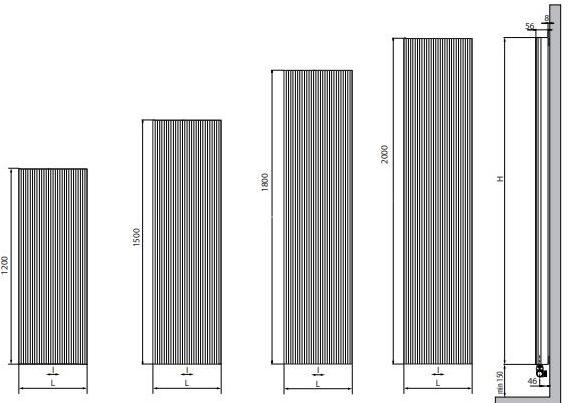 Caleido Горизонтальный стальной радиатор Design sun-id-1465208 - Вид №1
