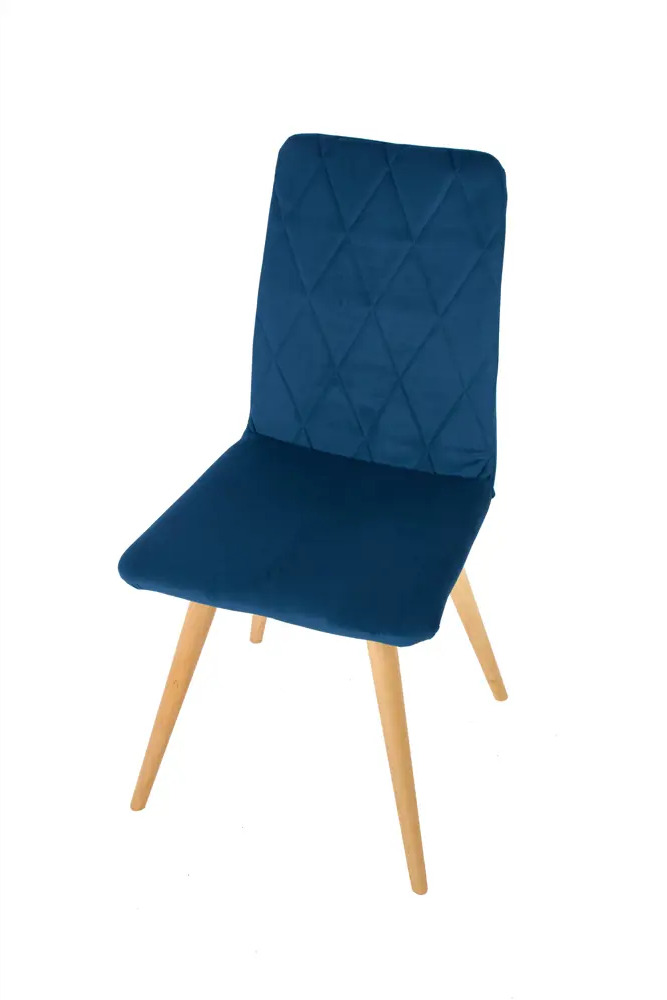 91729668 Комплект обеденных стульев 2 шт Polini Home rio sd 45х89х39 см велюр цвет синий STLM-0878172