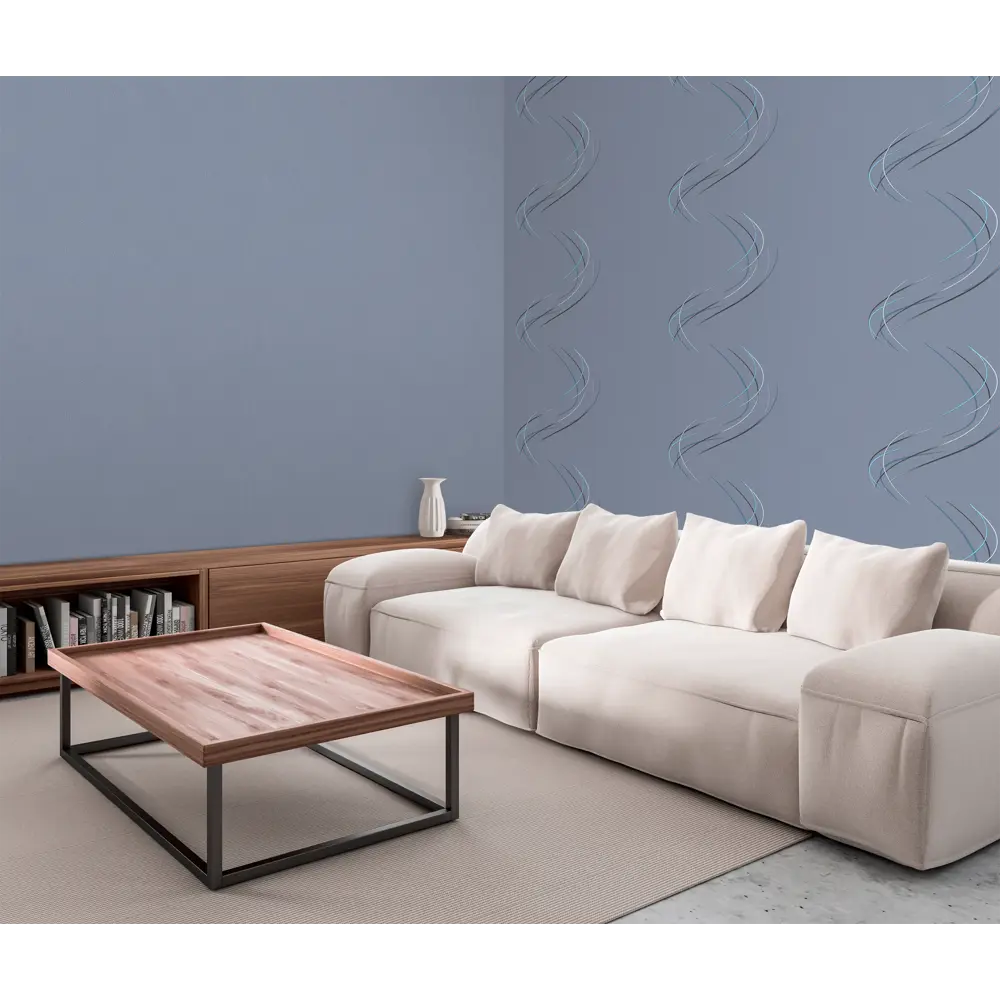 Victoria Stenova Trinity - флизелиновые обои синего цвета с узором 89363960 STLM-1338577 - Вид №4