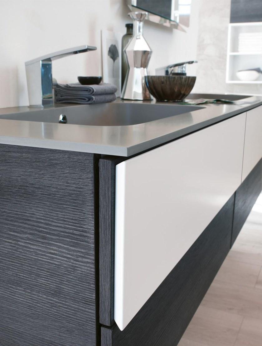 BMT Двойная подвесная тумба под умывальник с зеркалом Sound.tekno sun-id-1422430 - Вид №1