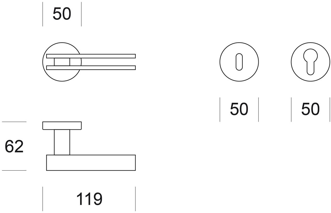 Ento Латунная ручка Zen 6025 - Вид №3