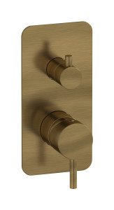 Внешние части встроенного в стену смесителя на 3 потребителя WE ARE IB mt312mb Modern Bronze MilanoTorino