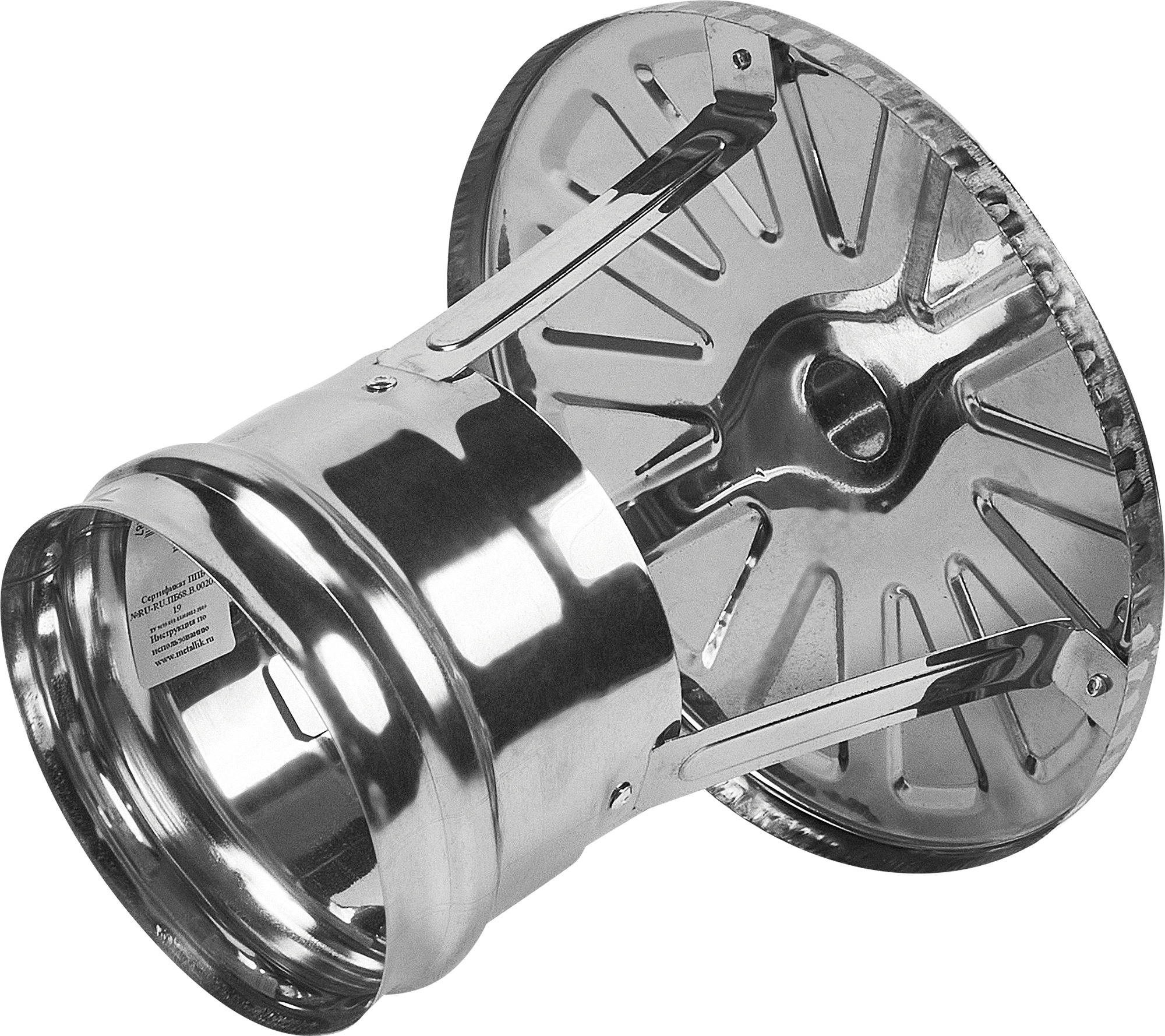 Зонт-К для дымохода 430x0.5 мм из нержавеющей стали Santreyd 84953931 STLM-0057344 - Вид №3