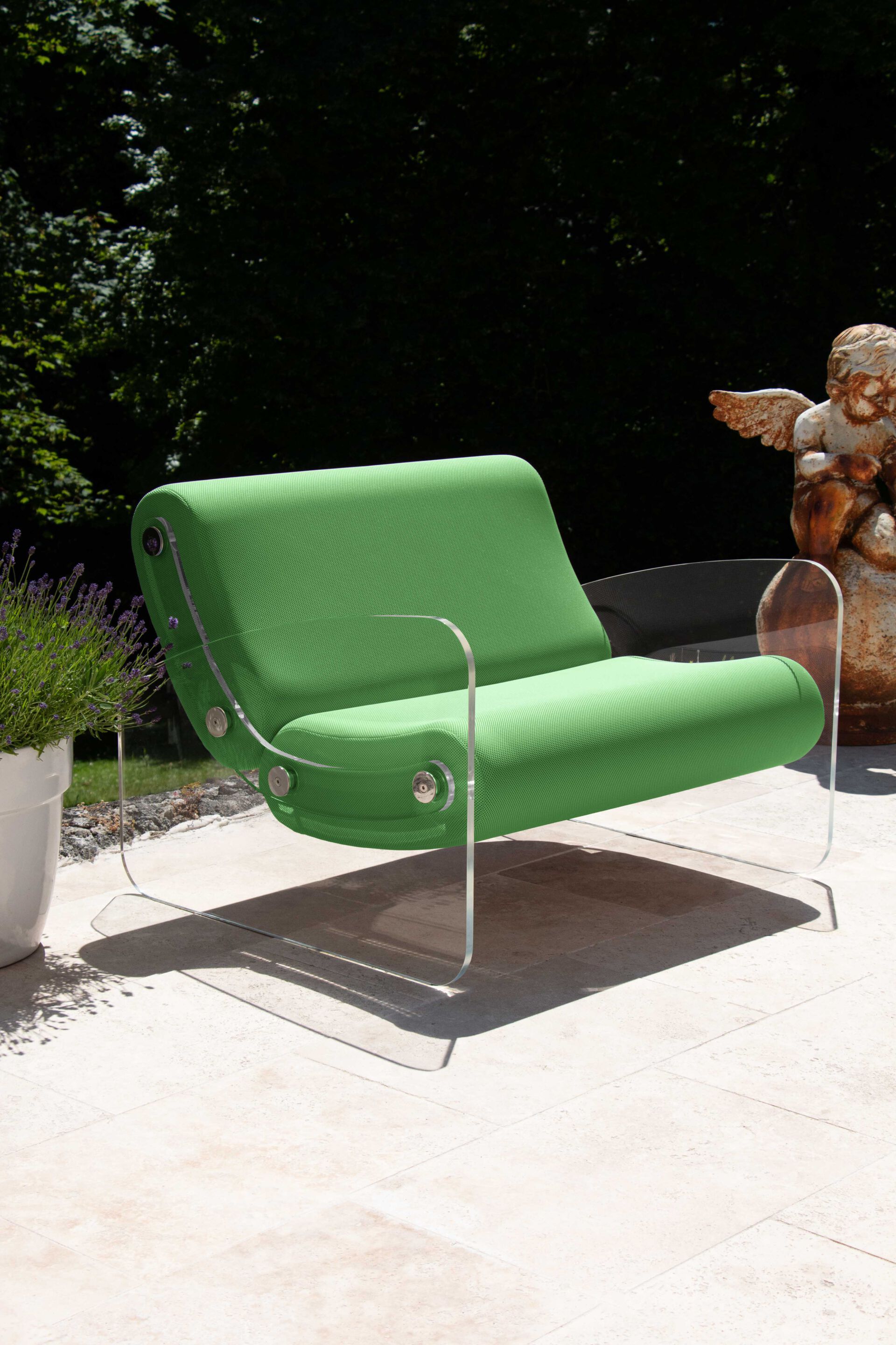 Кресло из ПММА и ткани с подлокотниками KUUMO MW03 ARCH-00148060 - Вид №4