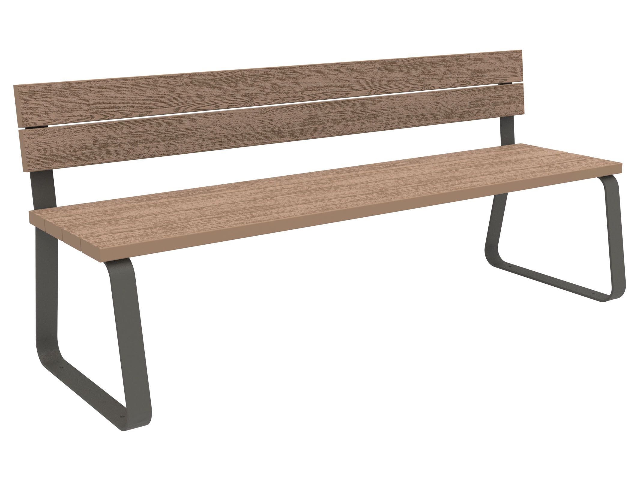 Скамья WPC со спинкой Lazzari Sunny ARCH-00055502 - Вид №10