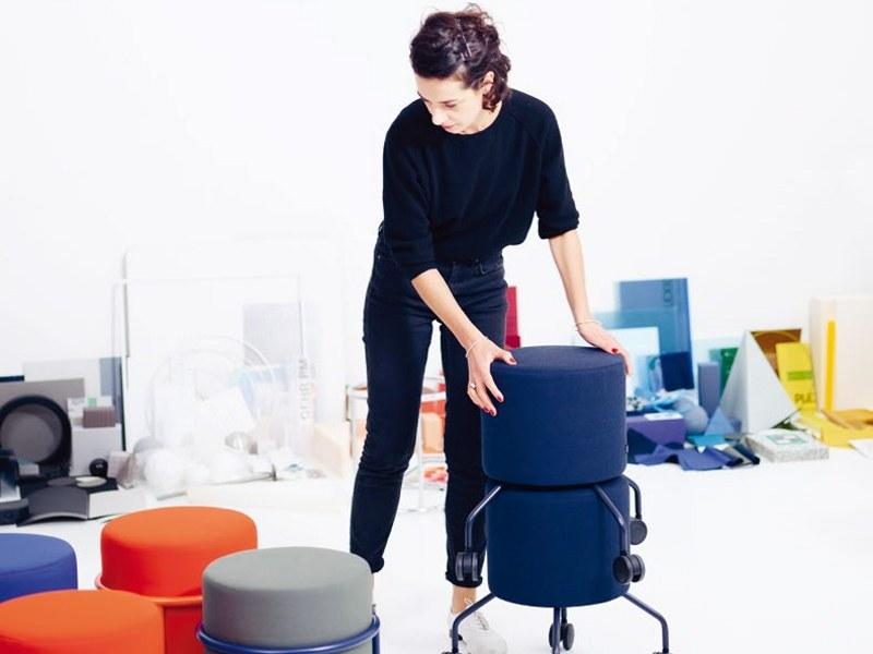 COR Круглый пуф на колесиках Drop sun-id-1423230 - Вид №7