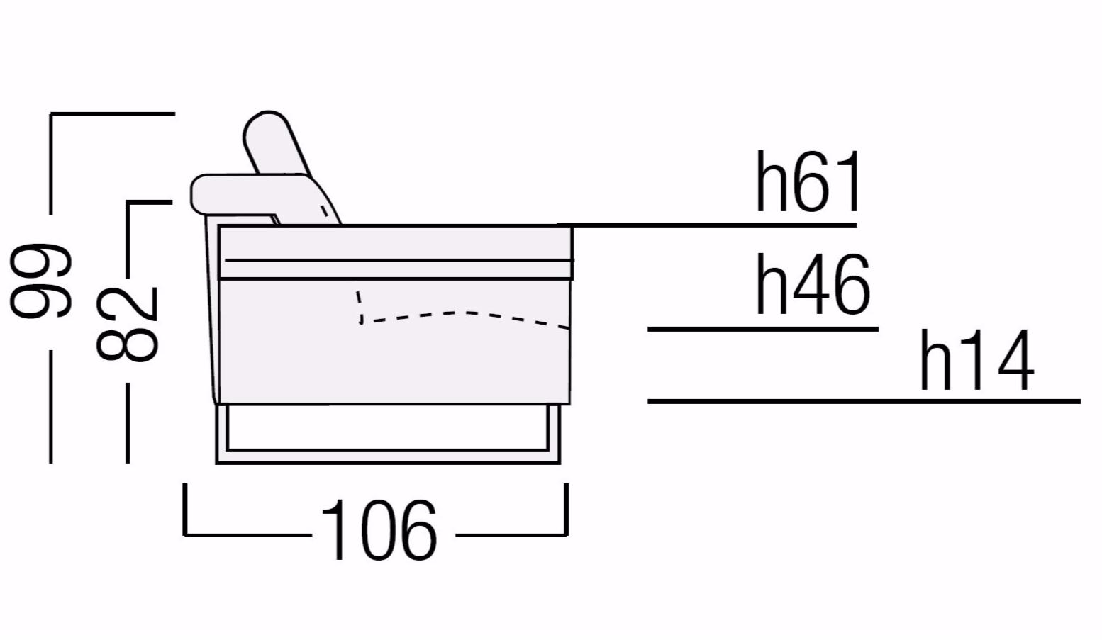 Egoitaliano Диван с подголовником Vanille sun-id-1497234 - Вид №1