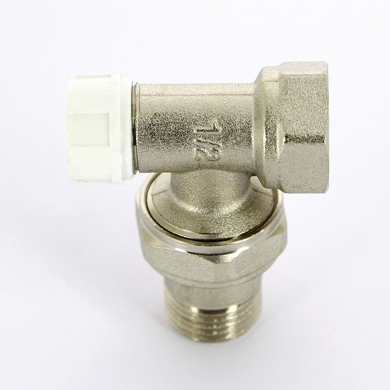 Вентиль НВ угловой для радиаторов обратный с разъемным соединением ITAP 1/2" 39612 - Вид №1