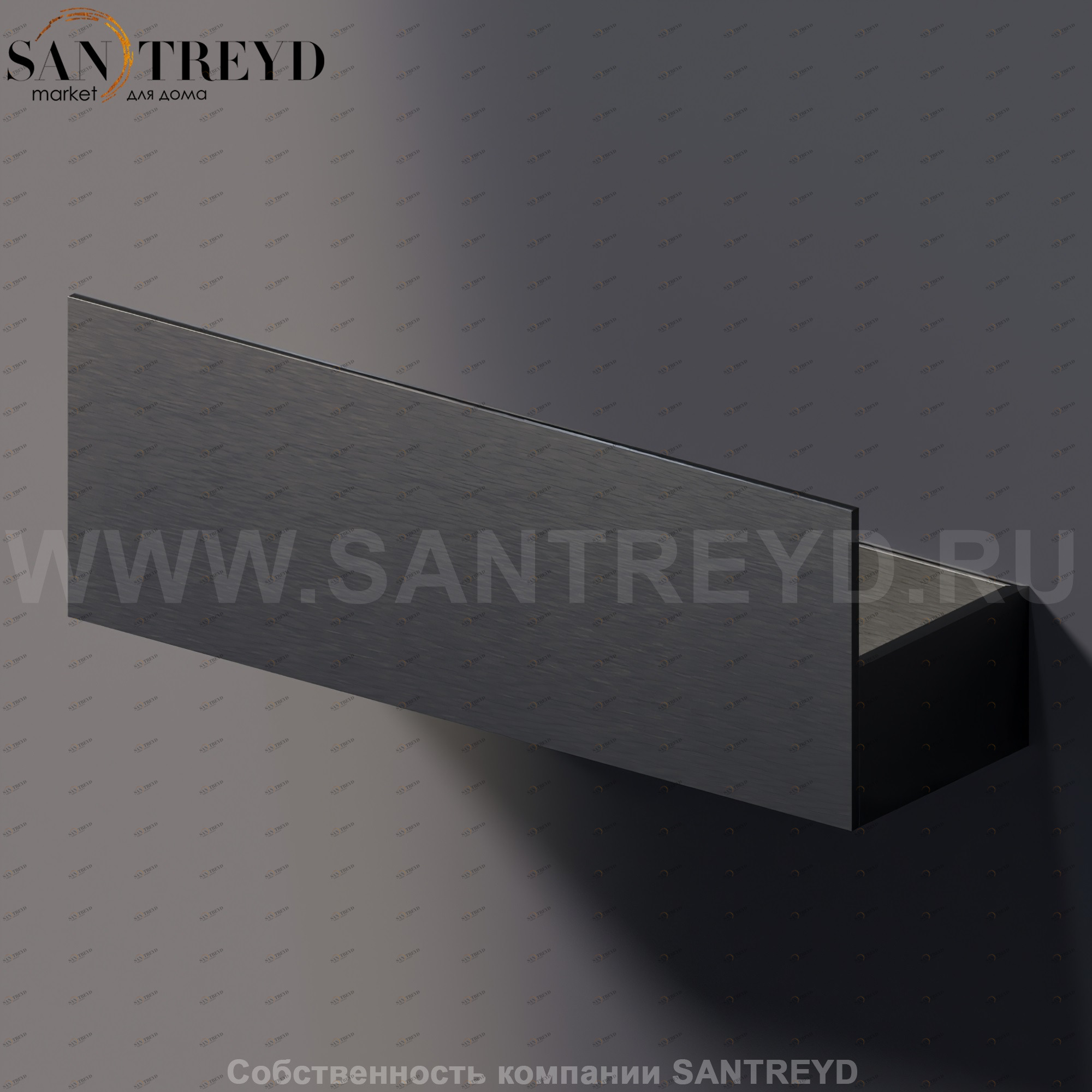 Agape SEN Полотенцежержатель черный ASEN0919N