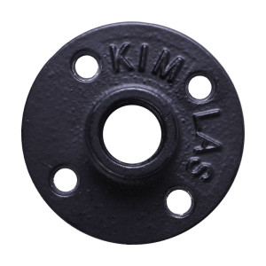 Фланец металлический для труб , 70x70x14 мм, черный LJPS0623 Public Steel Россия