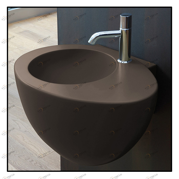 LGLSAN Подвесная раковина настенная овальная Ceramica Cielo 