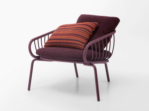 Ткань сад стул с подлокотниками