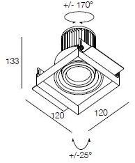 DGA Встраиваемый квадратный светильник sun-id-1401881 - Вид №1