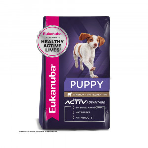 ПР0023007 Корм для щенков ягненок, рис сух. 12кг Eukanuba