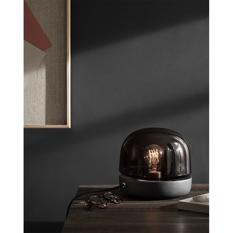 1850159 MENU Каменная настольная лампа Черное антрацитовое стекло  - Вид №1