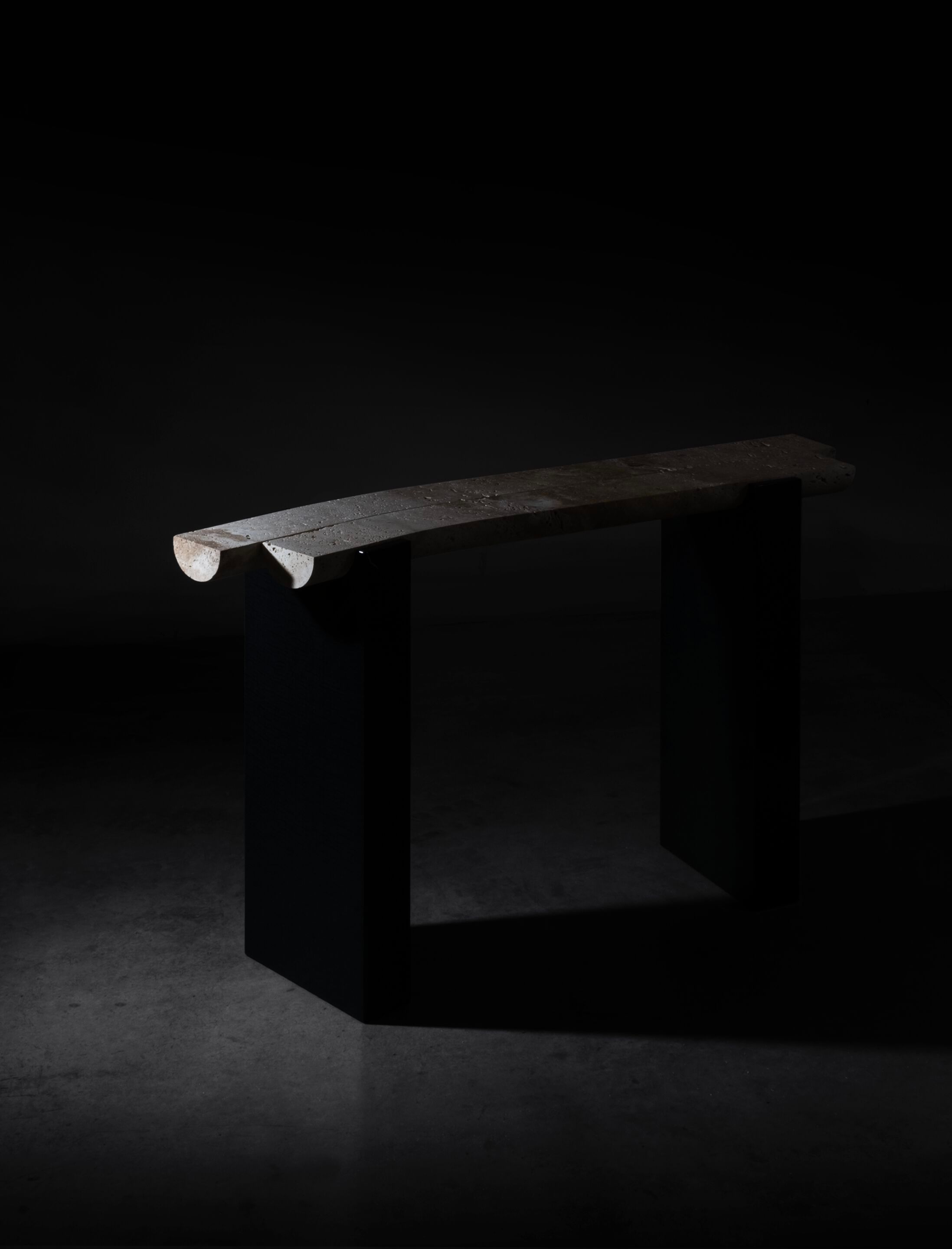 Травертин и деревянная консоль Movimento Gallery Tipstudio ARCH-00081180 - Вид №5