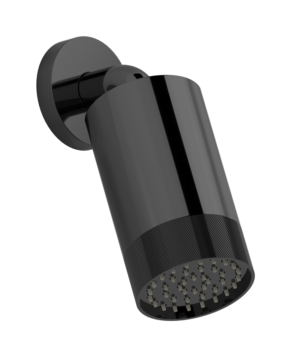 Верхний душ с Кронштейн для душа WE ARE IB ga085mb_2 Black Chrome Spot