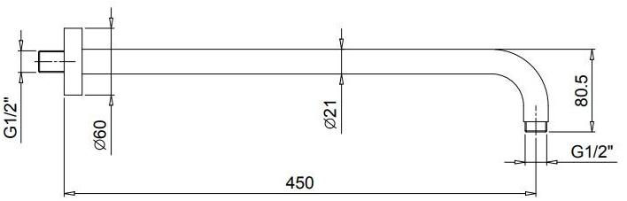 ABOUTWATER Настенная лейка дождевого душа Al/23 sun-id-1464328 - Вид №5