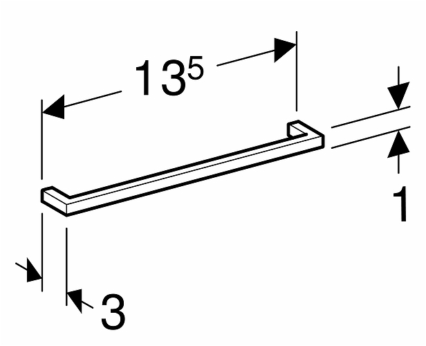 9763766001 IDO ручная бирка c / c 128 мм, Vit, L = 137 B = 9 D = 28, c / c 128  - Вид №5