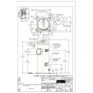 Danfoss MLZ — герметичные спиральные компрессоры MLZ058T2LC9A Компрессор спиральный 121L8683