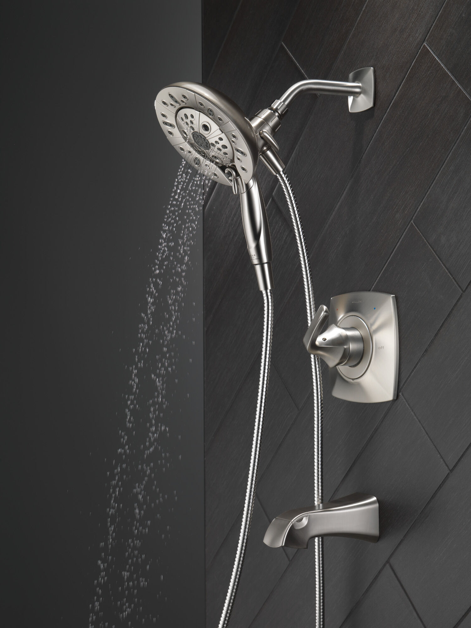 Монитор (R) для ванны и душа серии 14 с душем In2ition (R) - два в одном Delta Faucet 144789-SP-I - Вид №17