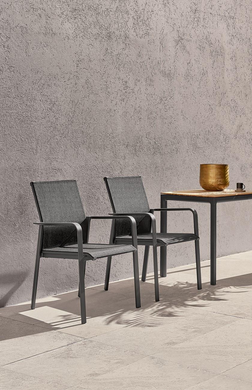 solpuri Штабелируемый садовый стул из ткани с подлокотниками Breeze sun-id-1348864 - Вид №4