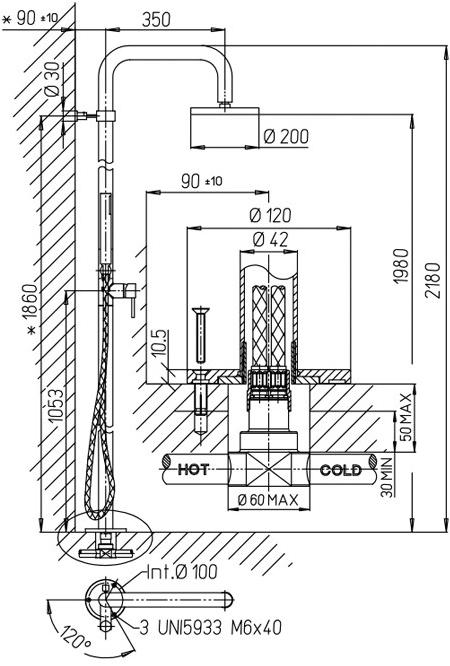 Jacuzzi 0SU00120JA03 DOCCIA - Вид №1