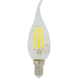 Лампа светодиодная Osram E14 220 В 5 Вт свеча на ветру 660 лм тёплый белый свет