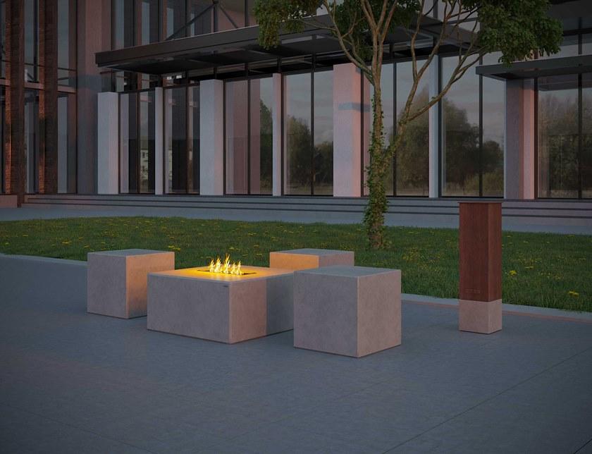 CO33 Бетонный садовый столик с каминной топкой Tabula B4.lf - Вид №1