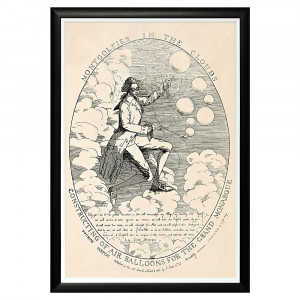 550016656_1818 Арт-постер «Монгольфье в облаках» Object Desire