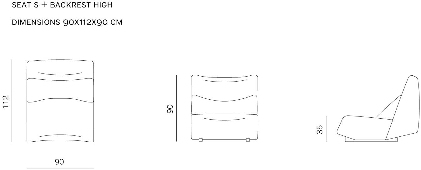 prostoria 2-х местный модульный тканевый диван Absent sun-id-1464235 - Вид №10