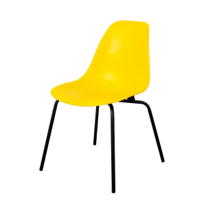 92062665 Стул кухонный Derstuhl Elegant black комплект 2 шт 45x82x46 см полипропилен цвет лимон STLM-1393916