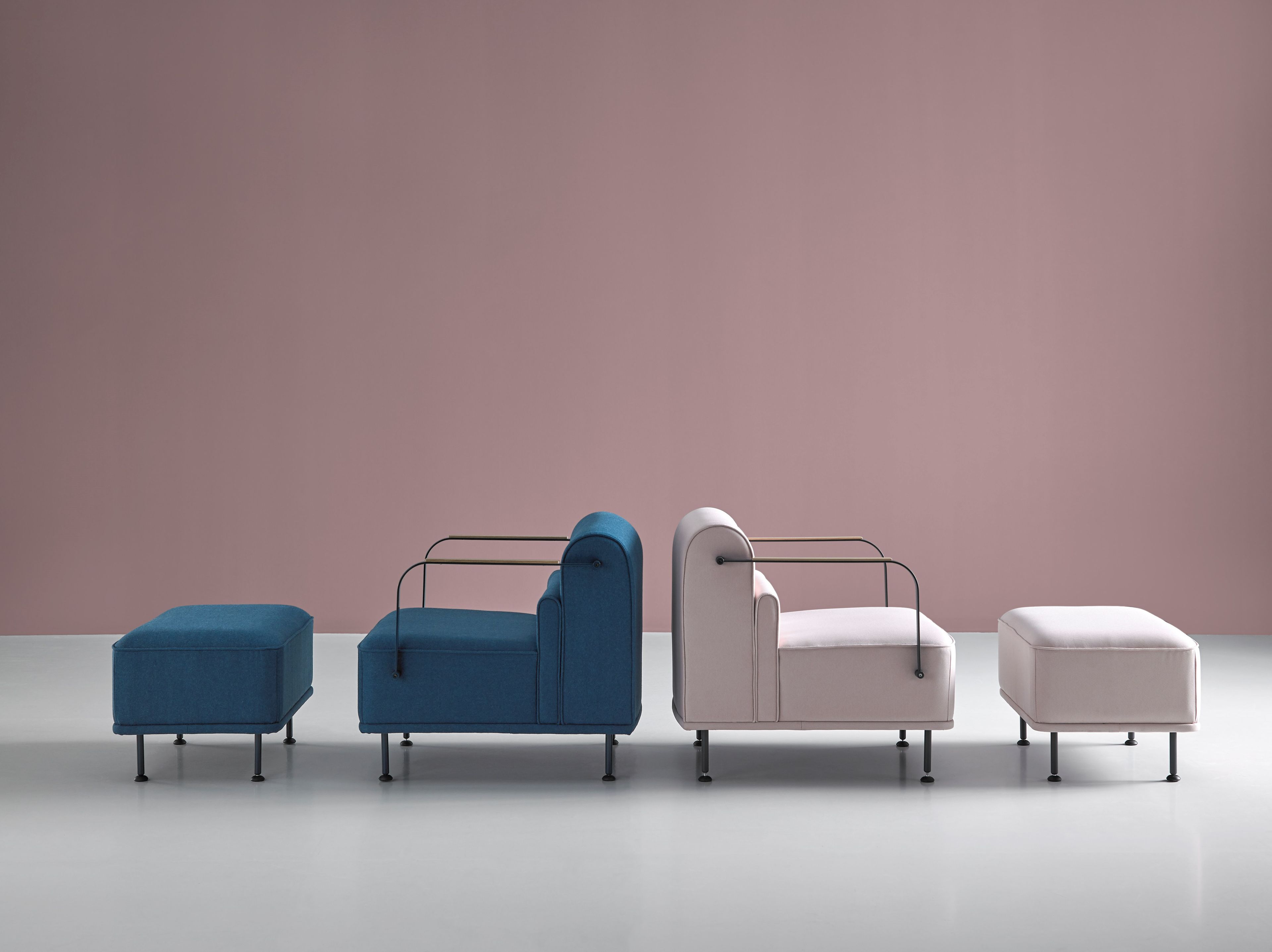 Прямоугольный пуф из ткани Mobboli Alpe ARCH-00109935 - Вид №2