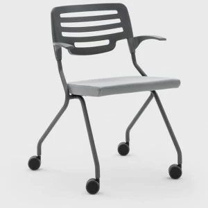 Viganò Пластиковый стул с подлокотниками на колесиках Madam collettività