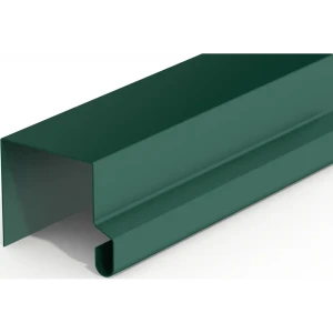 П-планка для профнастила 2 м 0.4 мм RAL 6005 зеленый