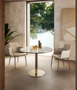 Круглый керамический стол