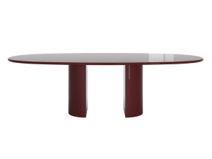 Деревянный овальный стол