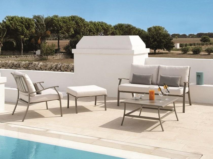 Ethimo 2-местный садовый диван из оцинкованной стали Elisir sun-id-1389235 - Вид №2