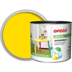 Эмаль акриловая Ореол глянцевая цвет желтый 1.9 кг 84439803 STLM-2068747