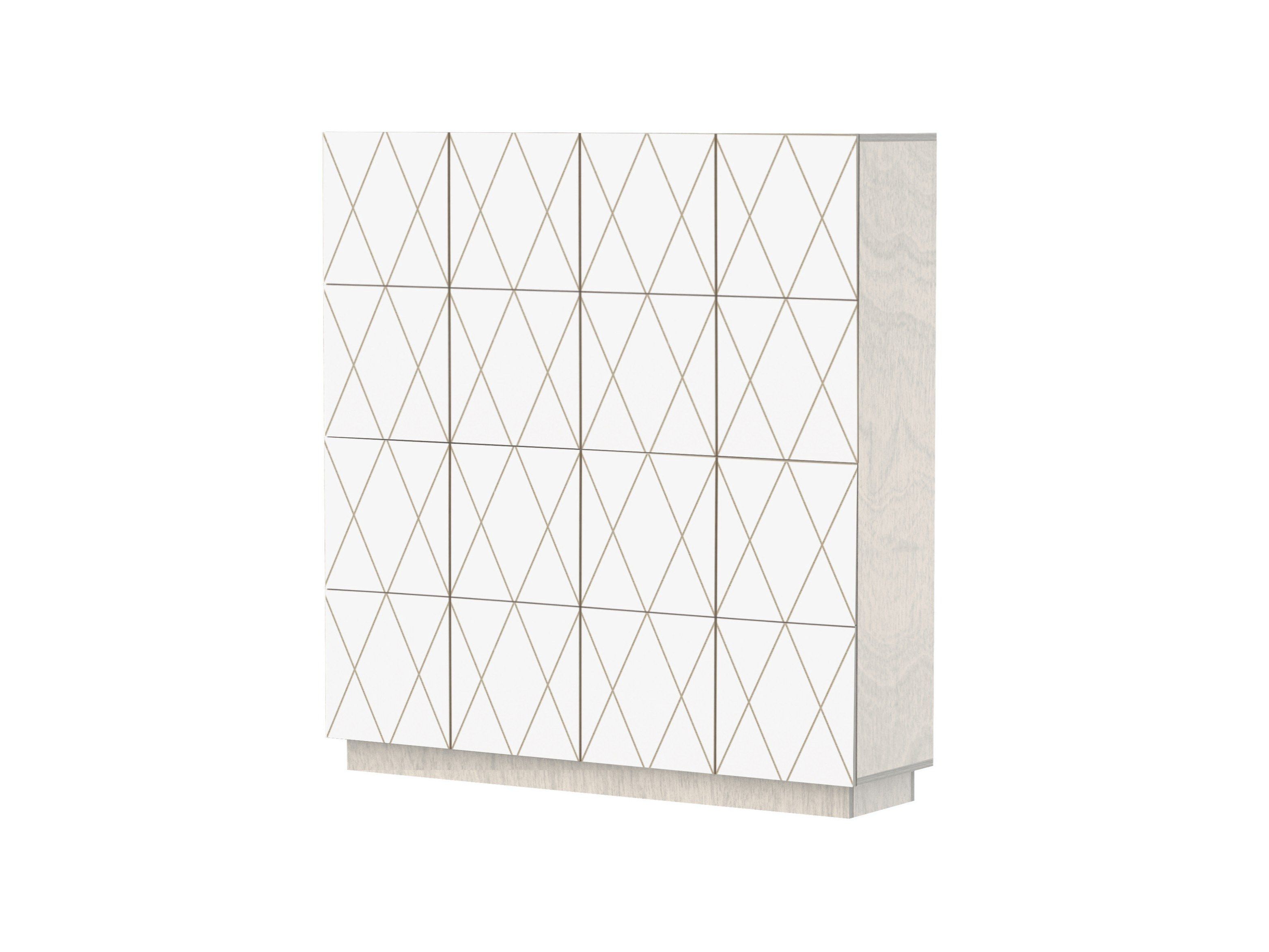 Березовый шкаф с распашными дверцами Radis Romb ARCH-00095342 - Вид №1