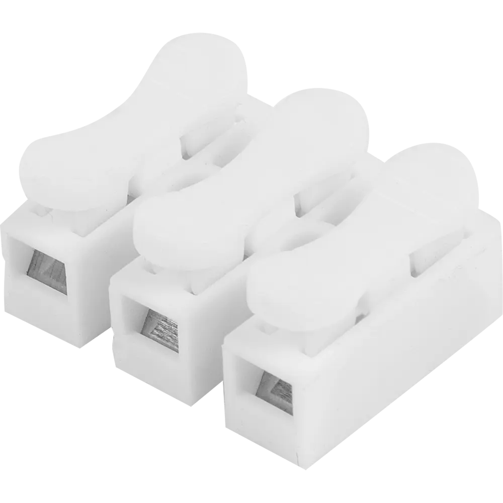 Клеммы нажимные пружинные СМК-823-2-5 2-проводные 1.5мм² белые 5шт 26737 9 DUWI STLM-2027996