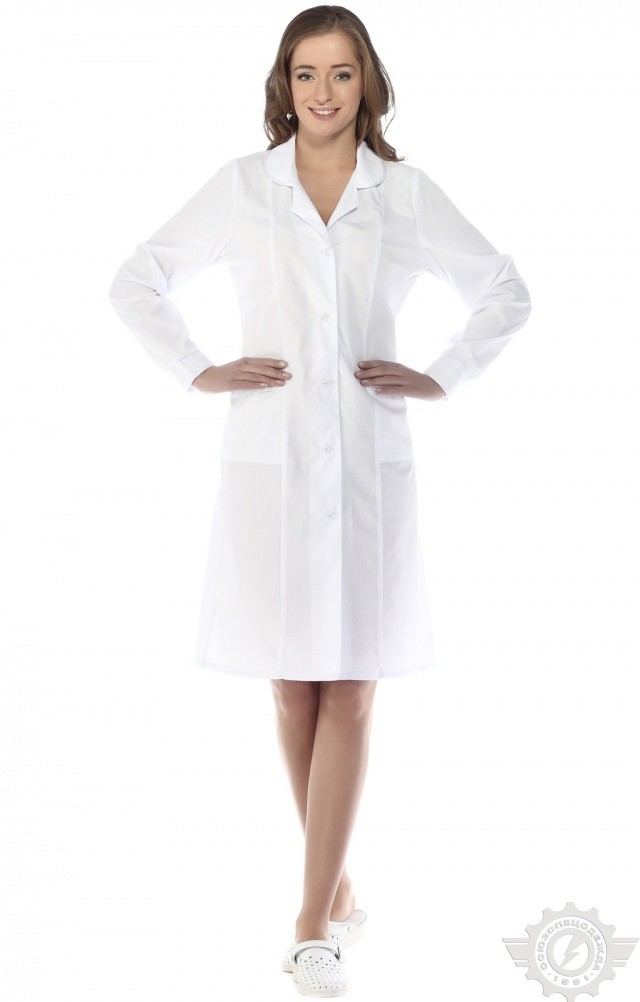 65777 Халат "Татьяна" белый  Медицинская одежда  размер 50/158-164 Спецодежда  - Вид №9